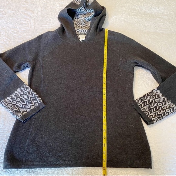 Aspen Rise Gray Print Hoodie Sweater - M - Picture 8 of 9